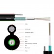 GYXFTC8y 4SM 2x1,2mm PW ЕДНОТУБОВ, 4 ВЛАКНА С НОСЕЩО ВЪЖЕ И 2Х1,2mm МЕДНИ ПРОВОДНИКА